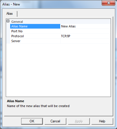 Nuevo Alias SLQ usando SQL Server Configuration Manager