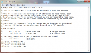 Paso 4 - Pegar lineas en el archivo de hosts